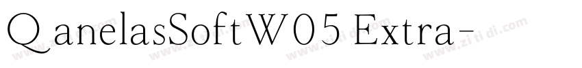 QanelasSoftW05 Extra字体转换